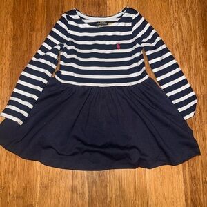 Ralph Lauren Navy Striped Dress